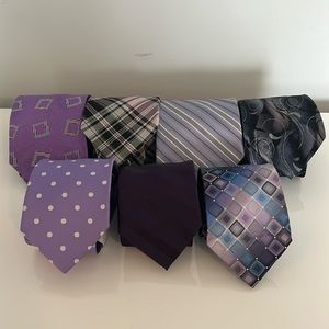 LOT! Seven Purple/ Lilac Men’s Ties